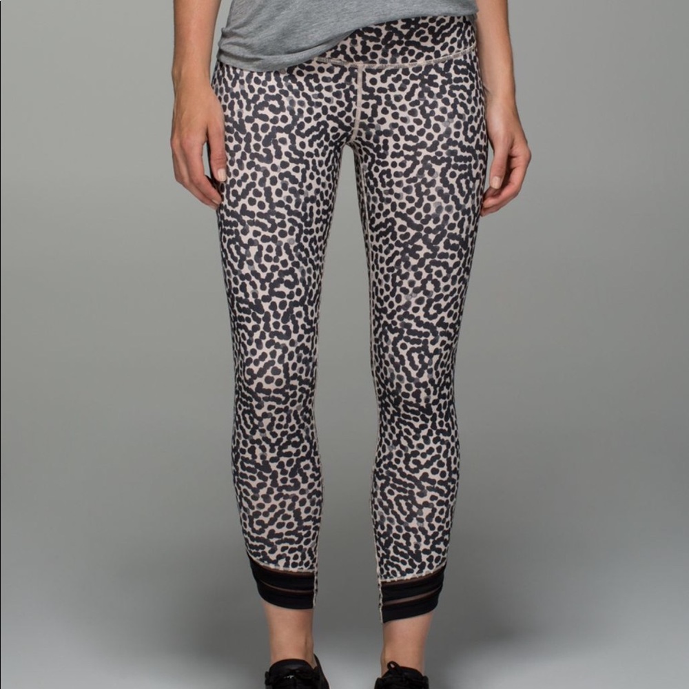 Lululemon HT wrap mesh ace spot grain black